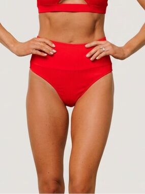 Baltic Born High-Waist Ribbed Bikini Bottoms
